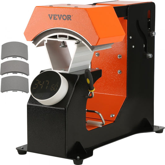 F136 - VEVOR 3-in-1 Hat Heat Press with Enlarged Heating Plate