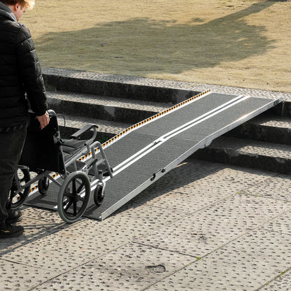 CUEI5QV0 - 10 ft Lightweight Aluminum Wheelchair Ramp, 800 lbs Capacity