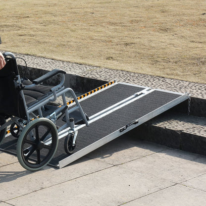 1YAZTIV0 - 4 ft Folding Aluminum Wheelchair Ramp, 800 lbs Capacity