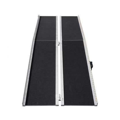 13E5LEV0 - 7 ft Portable Aluminum Wheelchair Ramp, 800 lbs Capacity