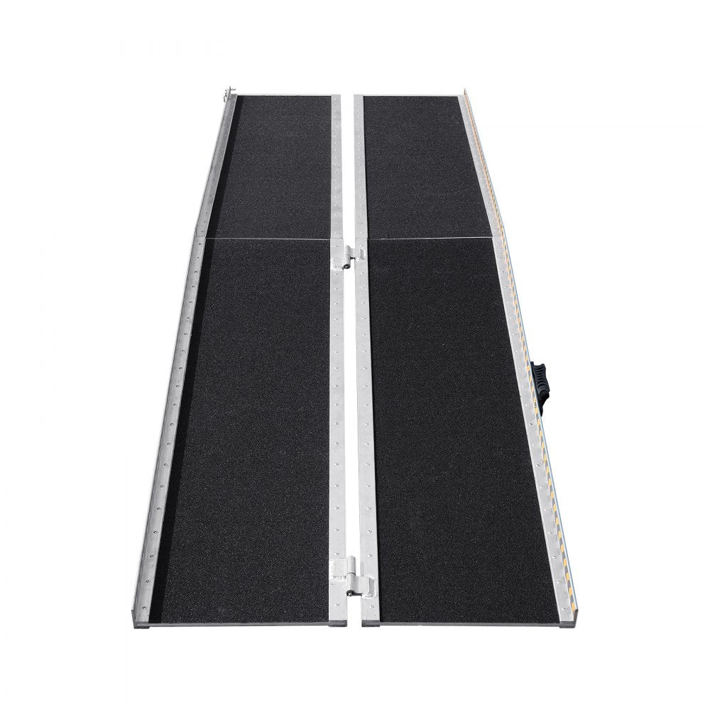 17MST1V0 - 8ft Aluminum Wheelchair Ramp, 800 lbs Capacity, Foldable Design