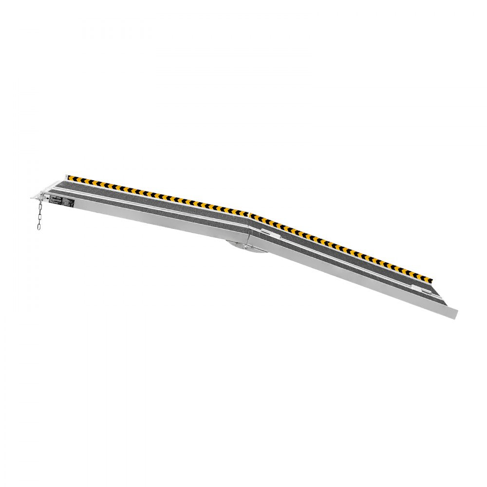 17MST1V0 - 8ft Aluminum Wheelchair Ramp, 800 lbs Capacity, Foldable Design