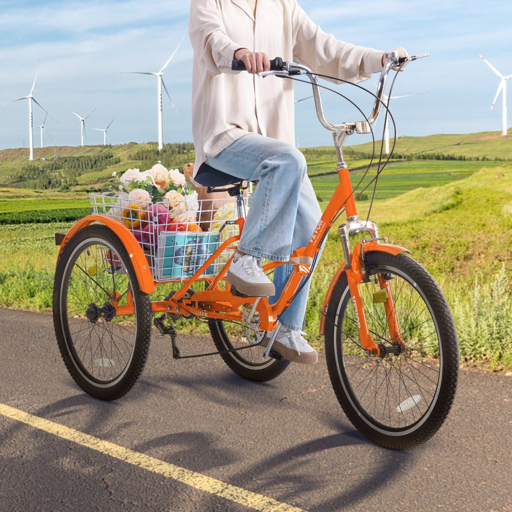 SS002-5B - 24-Inch Foldable Tricycle for Easy Transport and Storage