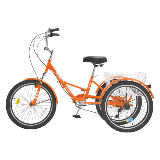 SS002-5B - 24-Inch Foldable Tricycle for Easy Transport and Storage