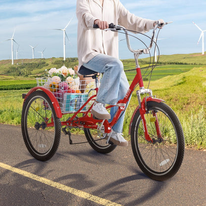 SS002-6B - 26-Inch Folding Tricycle, 7-Speed Design for Easy Assembly