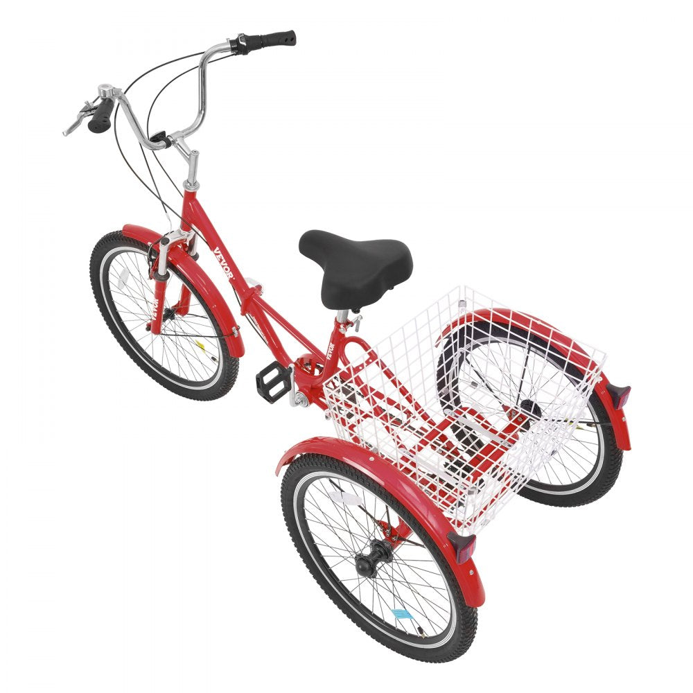 SS002-6B - 26-Inch Folding Tricycle, 7-Speed Design for Easy Assembly
