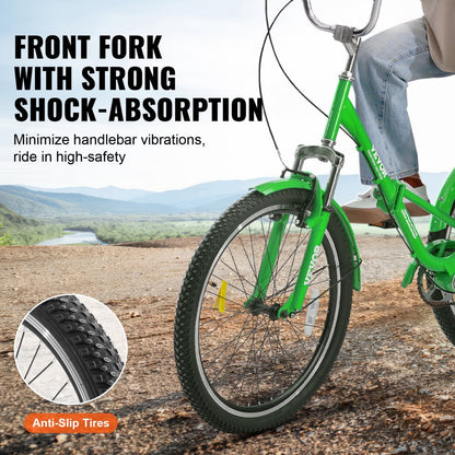 SS003-1 - Collapsible VEVOR Adult Tricycle, Durable Carbon Steel Frame