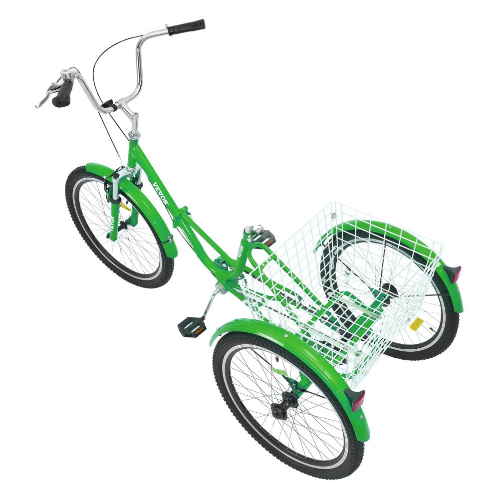 SS003-1 - Collapsible VEVOR Adult Tricycle, Durable Carbon Steel Frame