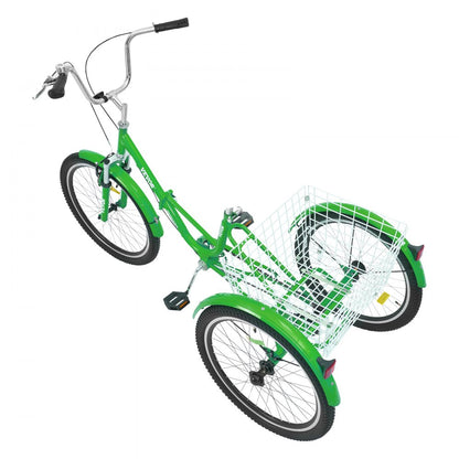 SS003-1 - Collapsible VEVOR Adult Tricycle, Durable Carbon Steel Frame