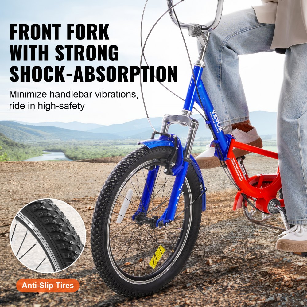 SS002-4 - Portable 20-Inch Adult Tricycle with Rear Basket & Adjustable Seat
