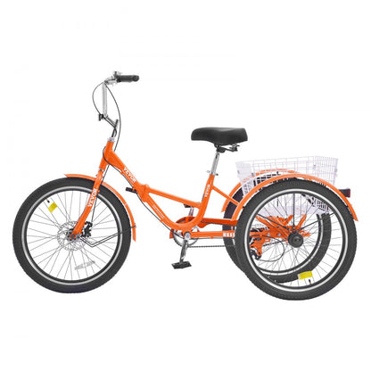 SS001-6 - 26-Inch Foldable Adult Tricycle for Convenient Travel
