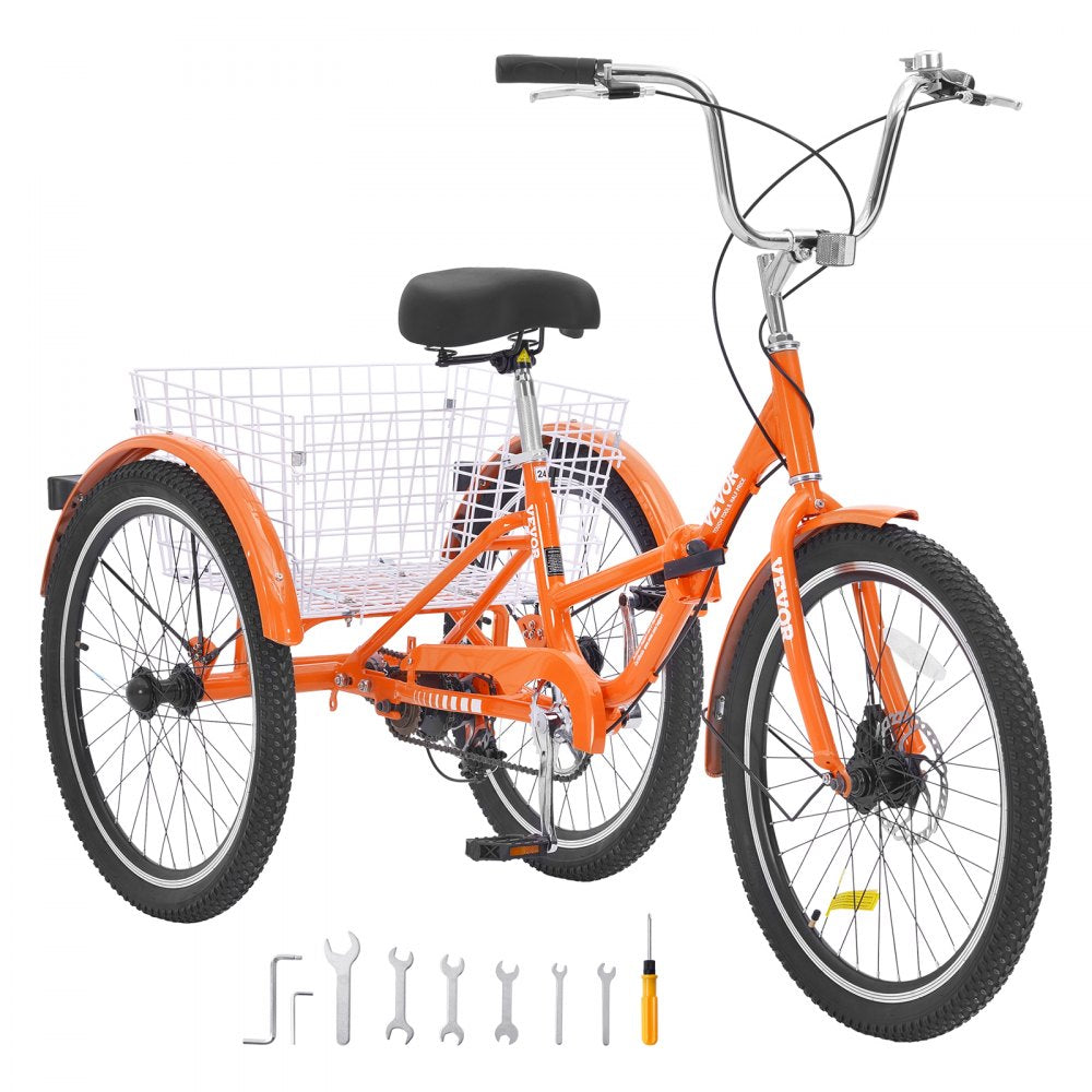 SS001-6 - 26-Inch Foldable Adult Tricycle for Convenient Travel