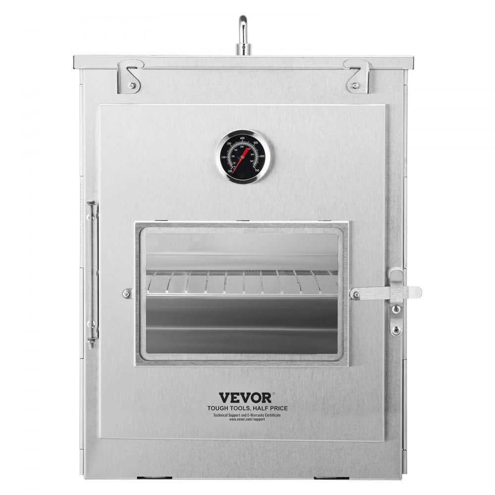 T35-1 - Compact 3-Tier Stainless Steel Camping Oven, 12.2x12.6x17.3 Inches