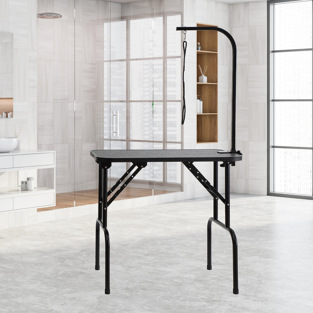 GT-202 - Stainless Steel 32'' Grooming Table with Adjustable Clamp Arm