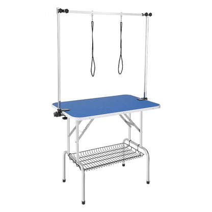 GT-205H - 36"x24" Stainless Steel Pet Grooming Table with Adjustable Arms