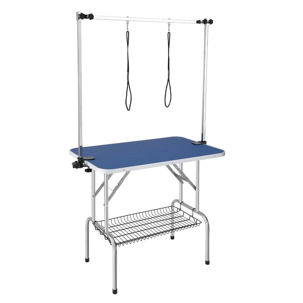 GT-205H - 36"x24" Stainless Steel Pet Grooming Table with Adjustable Arms