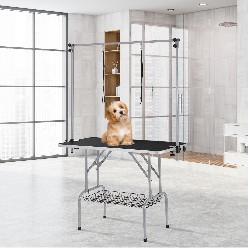 GT-202H - 46'' Durable Stainless Steel Grooming Table for Medium Pets