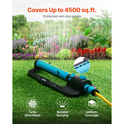 GO182 - 4500 ft² Oscillating Lawn Sprinkler with 18 Nozzles