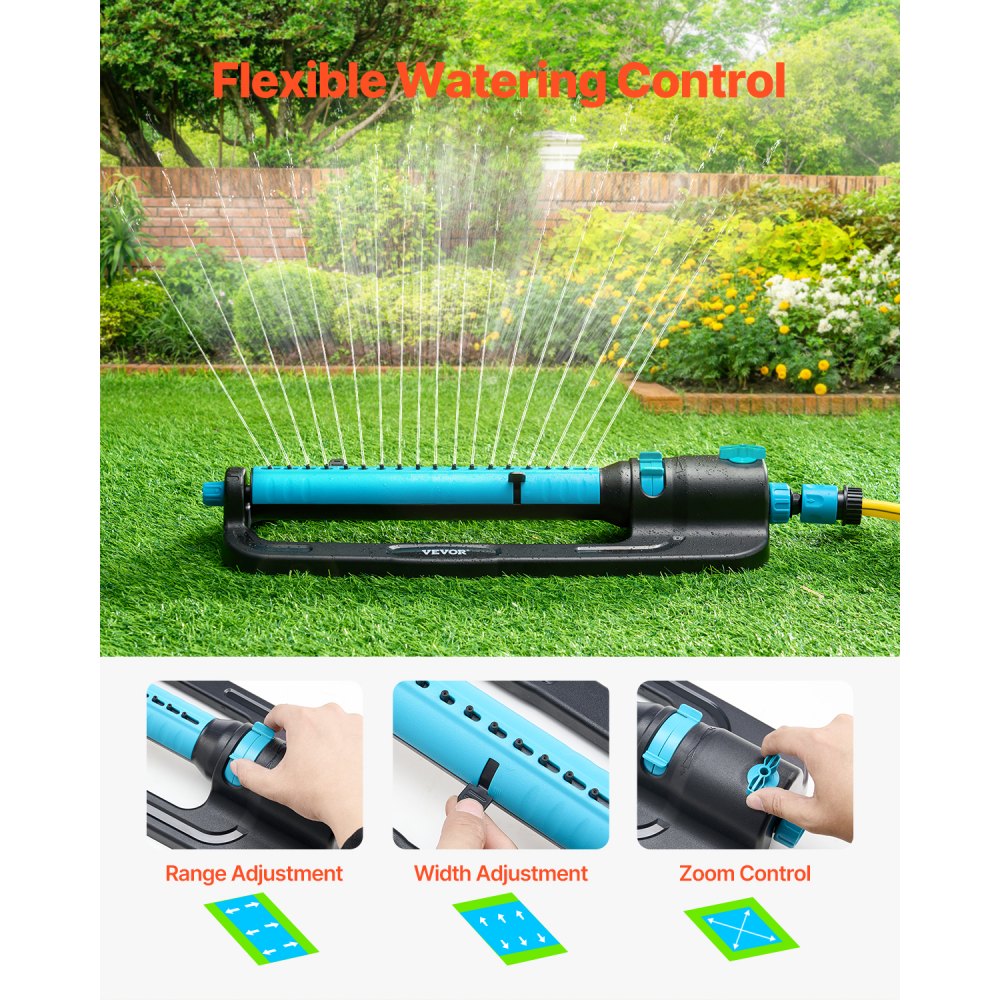 GO182 - 4500 ft² Oscillating Lawn Sprinkler with 18 Nozzles