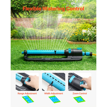 GO182 - 4500 ft² Oscillating Lawn Sprinkler with 18 Nozzles