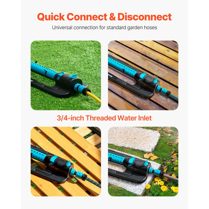 GO182 - 4500 ft² Oscillating Lawn Sprinkler with 18 Nozzles