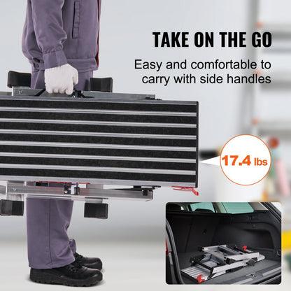 SW-WP003 - Heavy-Duty Aluminum Folding Work Platform, 660 lbs Capacity