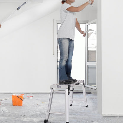 SW-WP001 - 330lbs Aluminum Folding Work Platform, 29.9'' x 11.8'' x 5.5''