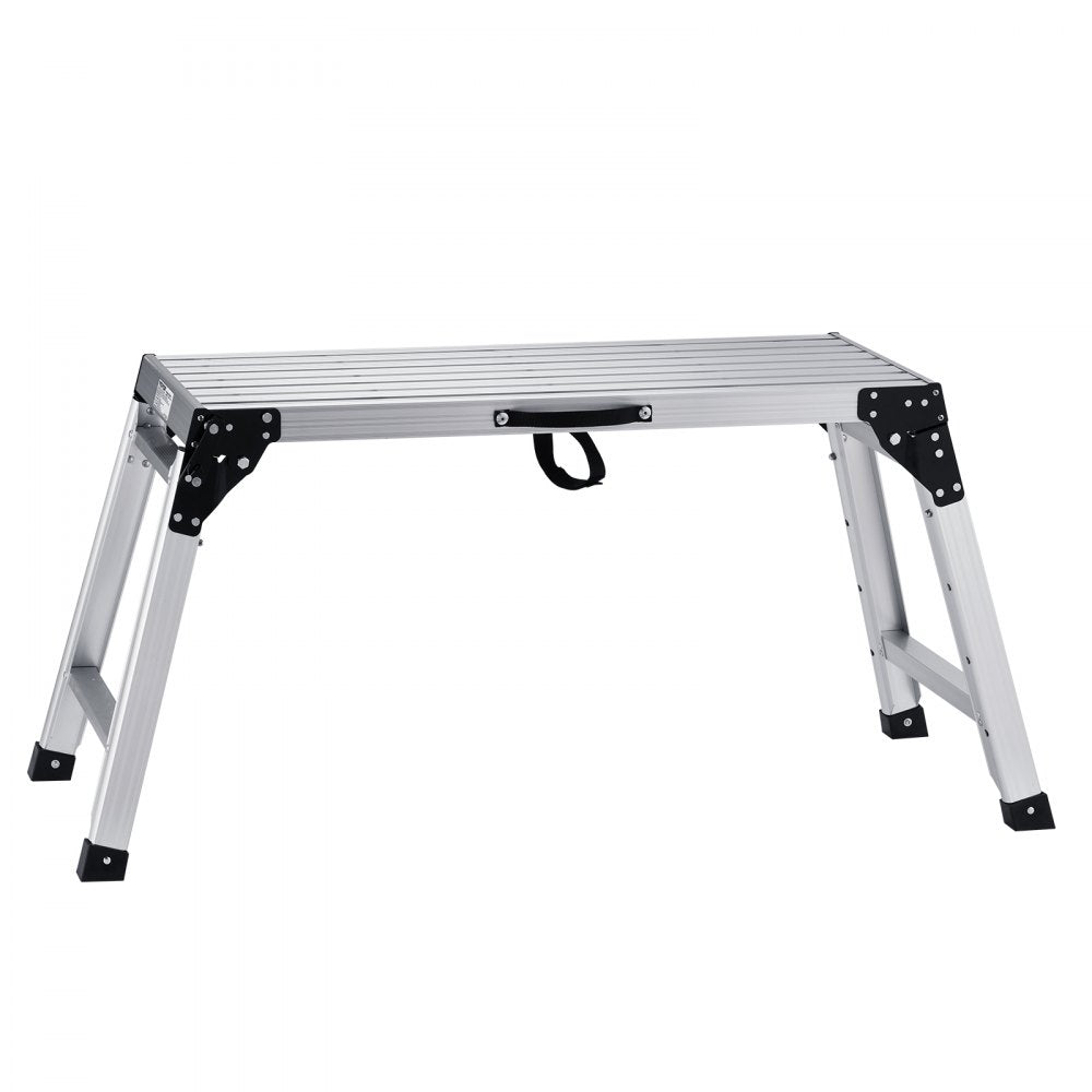 WK3552E-5 - Adjustable 330 lbs Aluminum Folding Platform Ladder for Various Tasks