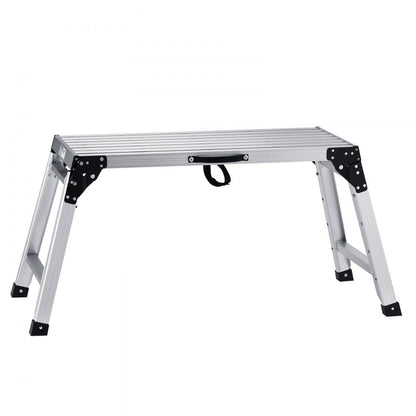 WK3552E-5 - Adjustable 330 lbs Aluminum Folding Platform Ladder for Various Tasks