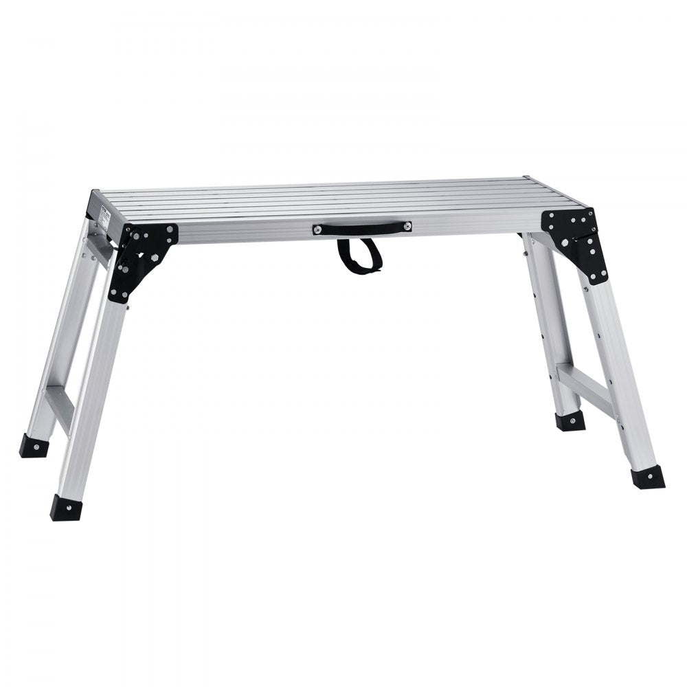 WK3552E-5 - Adjustable 330 lbs Aluminum Folding Platform Ladder for Various Tasks
