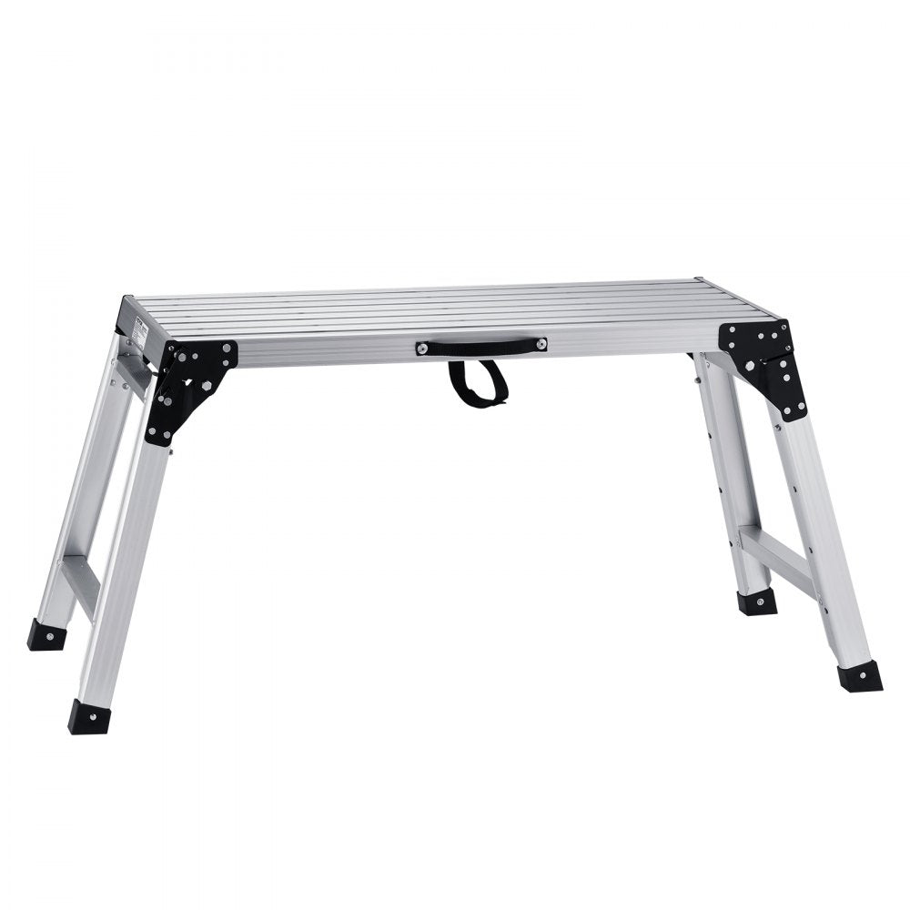 WK3552E-5 - Adjustable 330 lbs Aluminum Folding Platform Ladder for Various Tasks