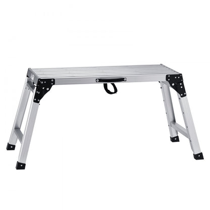 WK3552E-5 - Adjustable 330 lbs Aluminum Folding Platform Ladder for Various Tasks