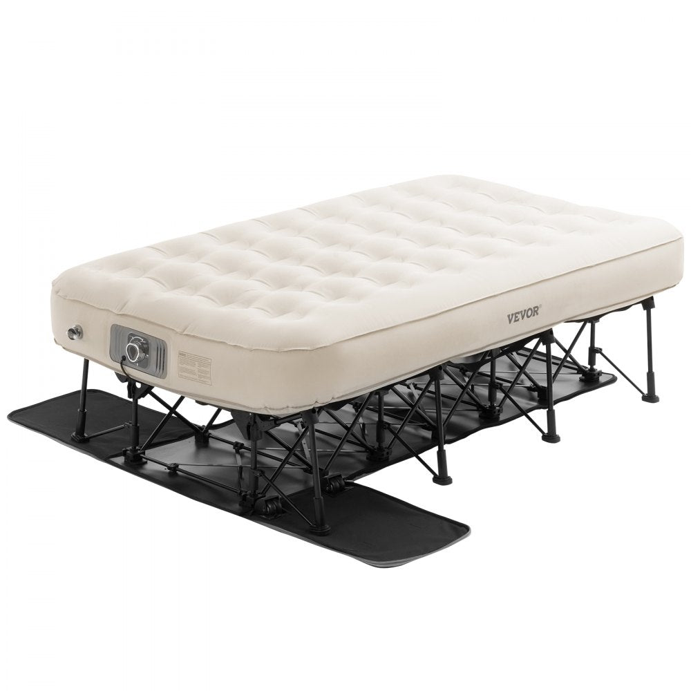 BF003 - Durable Inflatable Camping Bed with Built-in Pump, 2-Minute Setup
