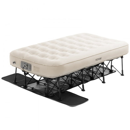 BF003 - Durable Inflatable Camping Bed with Built-in Pump, 2-Minute Setup