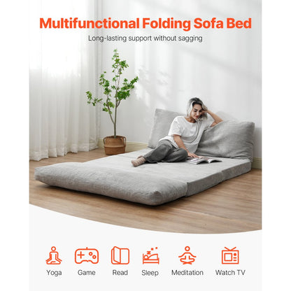 ZDSFD-4 - Compact Folding Sofa Bed with 25D Memory Foam Comfort