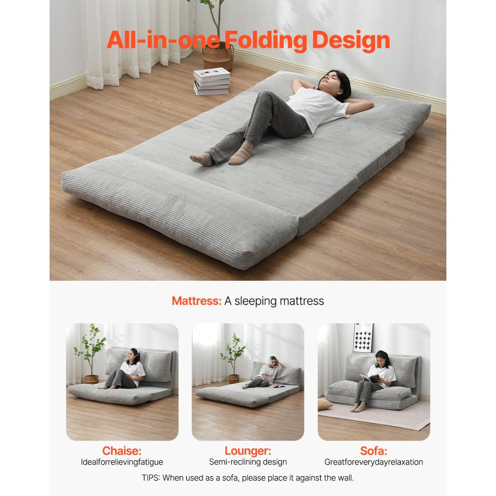 ZDSFD-4 - Compact Folding Sofa Bed with 25D Memory Foam Comfort