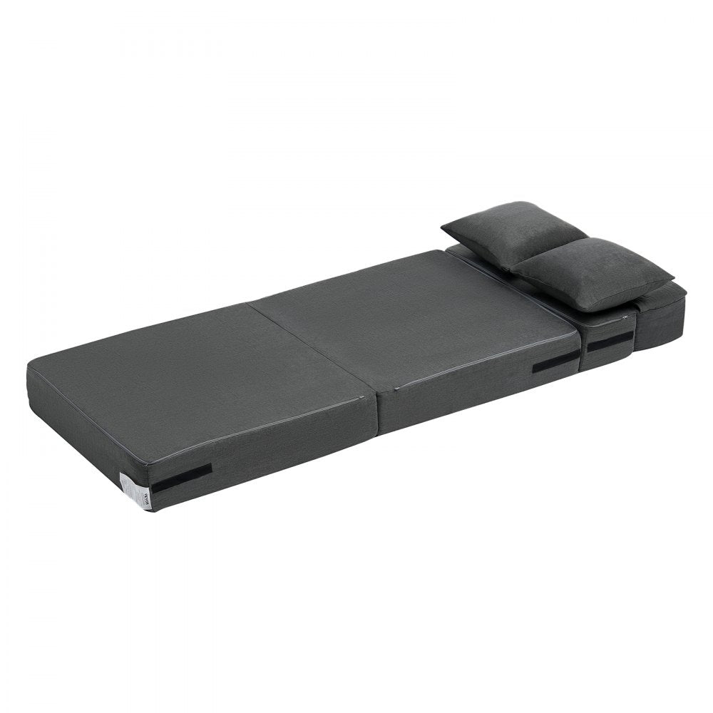 ZDSFD-1 - Versatile Folding Sofa Bed with Velvet Cover and Lumbar Support