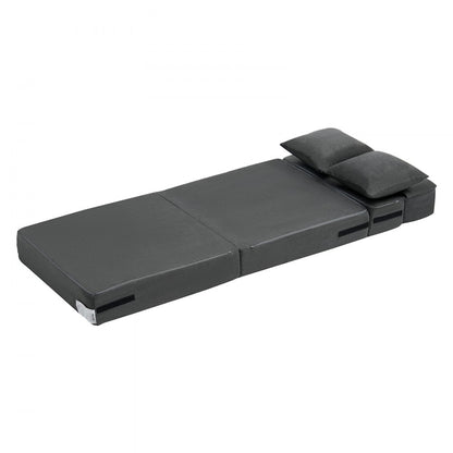 ZDSFD-1 - Versatile Folding Sofa Bed with Velvet Cover and Lumbar Support