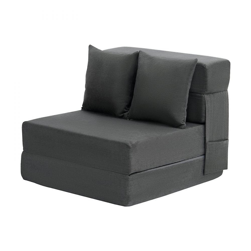 ZDSFD-1 - Versatile Folding Sofa Bed with Velvet Cover and Lumbar Support