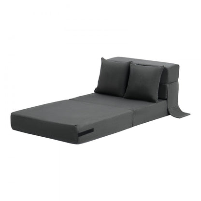ZDSFD-1 - Versatile Folding Sofa Bed with Velvet Cover and Lumbar Support