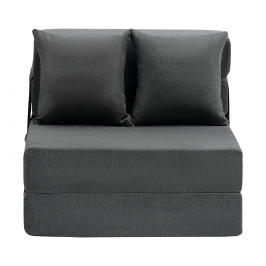 ZDSFD-1 - Versatile Folding Sofa Bed with Velvet Cover and Lumbar Support