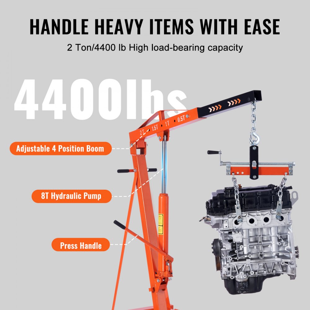 2-1 EHL - 2 Ton Hydraulic Engine Hoist for Easy Lifting