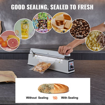 PFS-300L - Versatile 12" Heat Sealer with 8 Adjustable Settings for Perfect Seals
