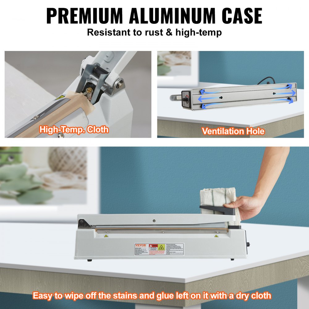 PFS-400L - 16" Portable Impulse Sealer for Food & Crafts