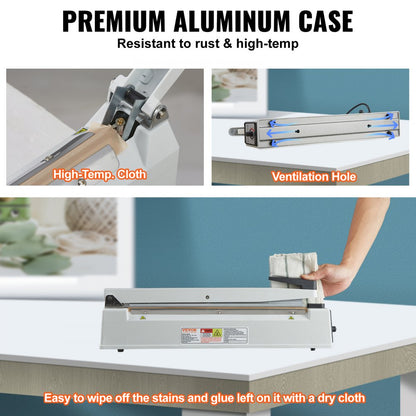 PFS-400L - 16" Portable Impulse Sealer for Food & Crafts