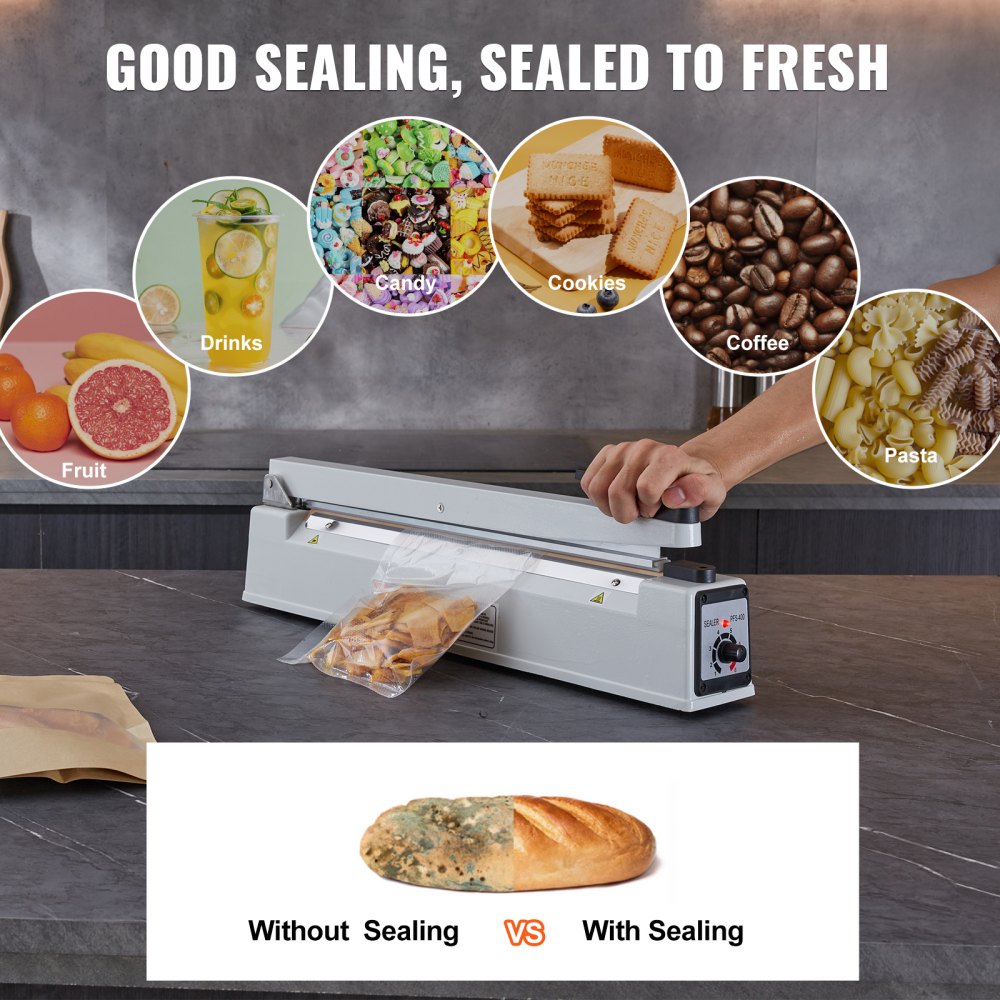 PFS-400L - 16" Portable Impulse Sealer for Food & Crafts