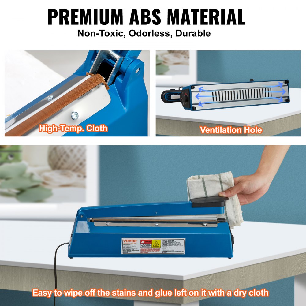 PFS-300A - 12" VEVOR Impulse Sealer with Quick Heating & Adjustable Modes