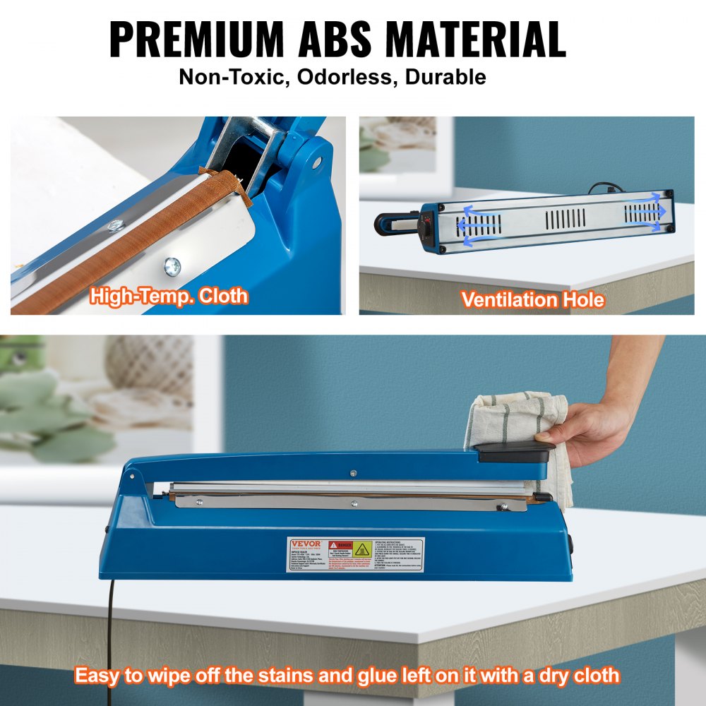 PFS-400A - 16" Adjustable Heat Impulse Sealer for Mylar & PE Bags