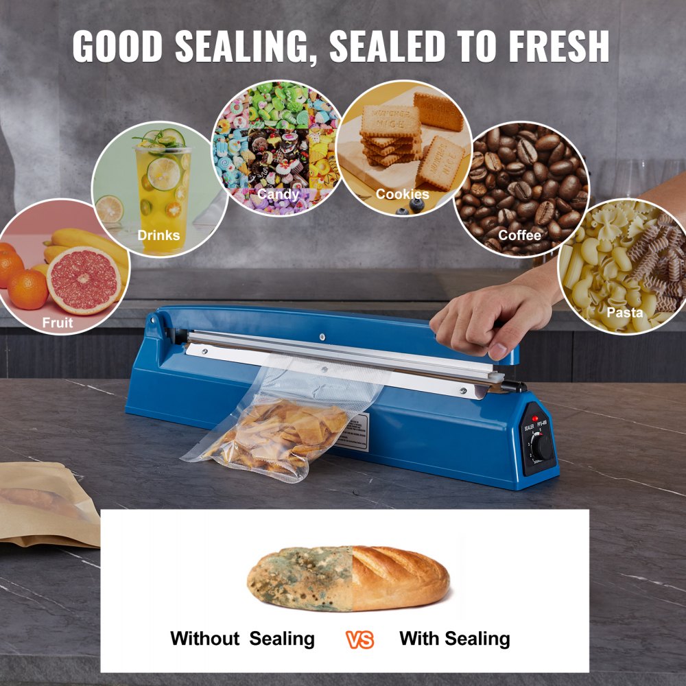 PFS-400A - 16" Adjustable Heat Impulse Sealer for Mylar & PE Bags