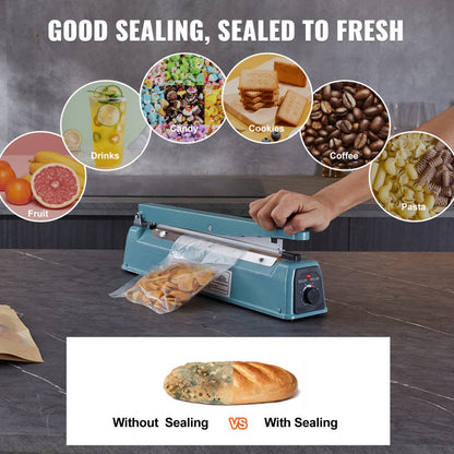 PFS-300I - 12" VEVOR Impulse Sealer with Adjustable Heating for Versatile Sealing